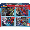 photo-Puzzle - Spiderman - Marvel - 4 puzzles de 50 80 100 et 150 pièces - Dès 5 ans