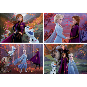 4 puzzles - Disney - La Reine des Neiges - 50 80 100 et 150 pièces