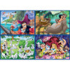 4 puzzles - Disney - Peter Pan - 101 dalmatiens - Alice - Le livre de la jungle