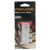 photo-Lames de cutter - Forme trapèze - Pour cutter de sécurité - Fiskars - 18mm - Lot de 10 lames