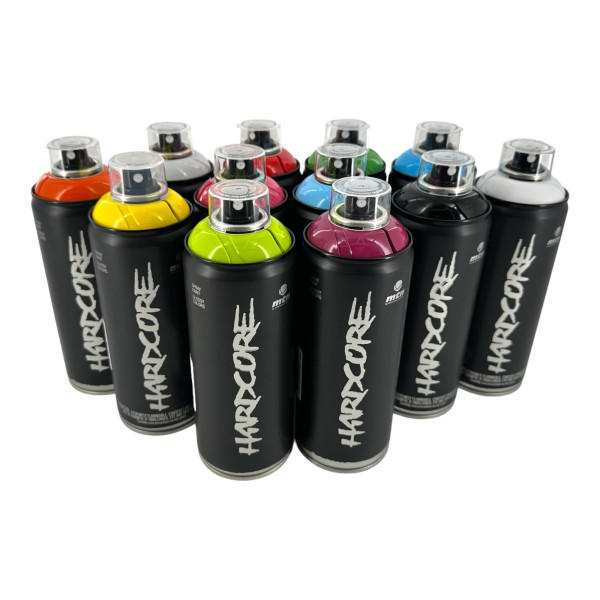 MTN - Hardcore - Peinture en spray - 12 couleurs - Aérosols 400ml