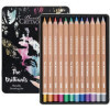 photo-12 crayons de couleur - Couleurs métalliques - Beaux-arts - Boîte métal - Cretacolor