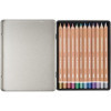 12 crayons de couleur - Couleurs métalliques - Beaux-arts - Boîte métal - Cretacolor