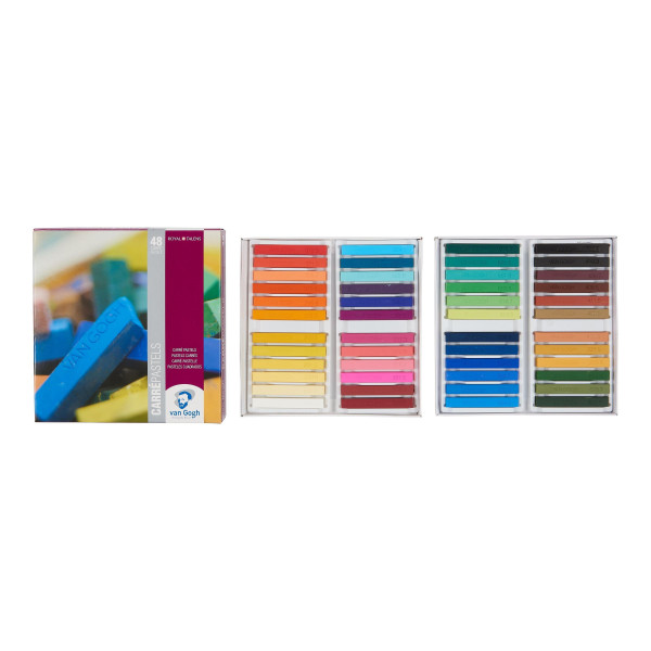 Pastels - Carrés de couleur - Van Gogh - Assortiment de 48 pièces