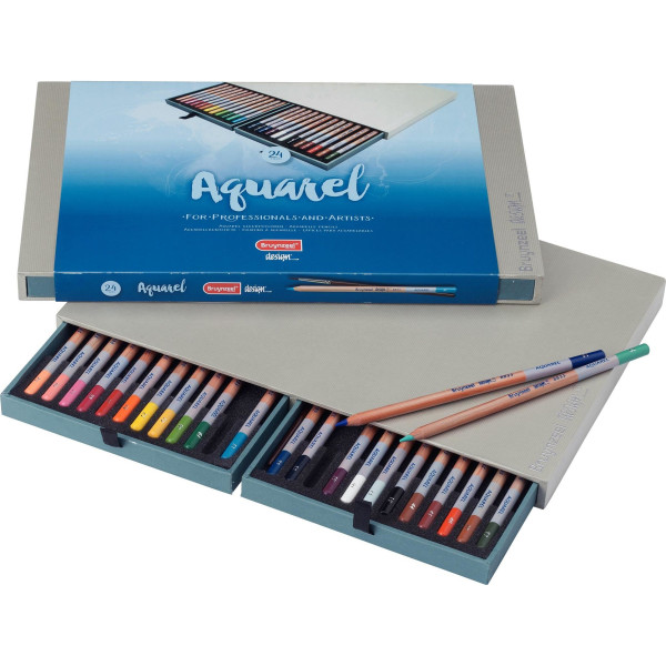 photo-24 crayons de couleur - Aquarelle - Beaux-arts - Assortiment couleur - Bruynzeel