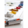10 tubes de peinture à l'huile + accessoires - Diluable à l'eau - Cobra - 10x40ml