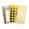 photo-Gommettes - Ronde - Argent - Or - Transparent - 2,5 cm diamètre - CTOP