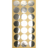 Gommettes - Ronde - Argent - Or - Transparent - 2,5 cm diamètre - CTOP