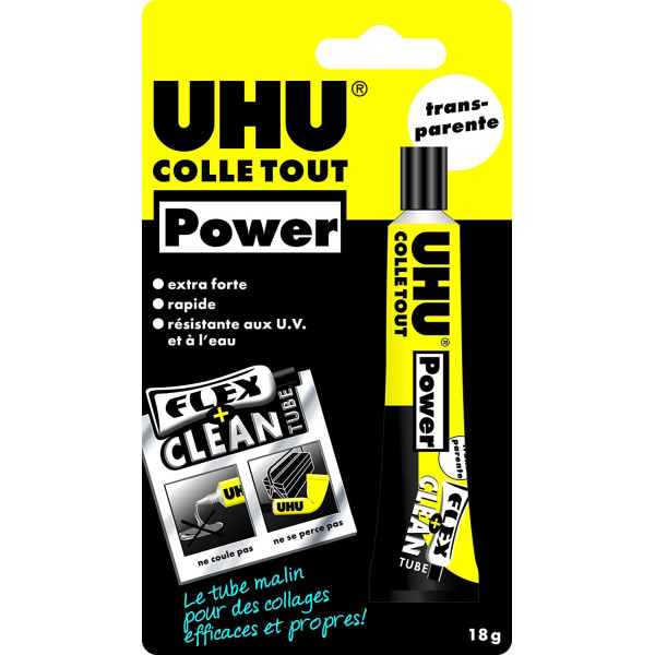 photo-Colle liquide - Extra forte - Transparente - Universelle - UHU - Tube de 18g