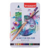photo-12 crayons de couleur - Aquarelle - Boîte métal - Assortiment couleur - Bruynzeel