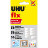 photo-Pastilles adhésives en mousse - Double face - Blanc - 56 pastilles - UHU Fix