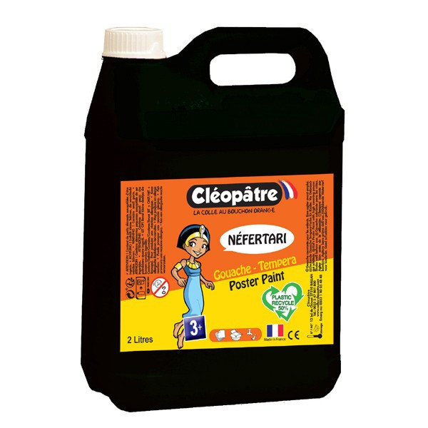 photo-Peinture gouache - Noir - Cléopâtre - Néfertari - Bidon de 5L