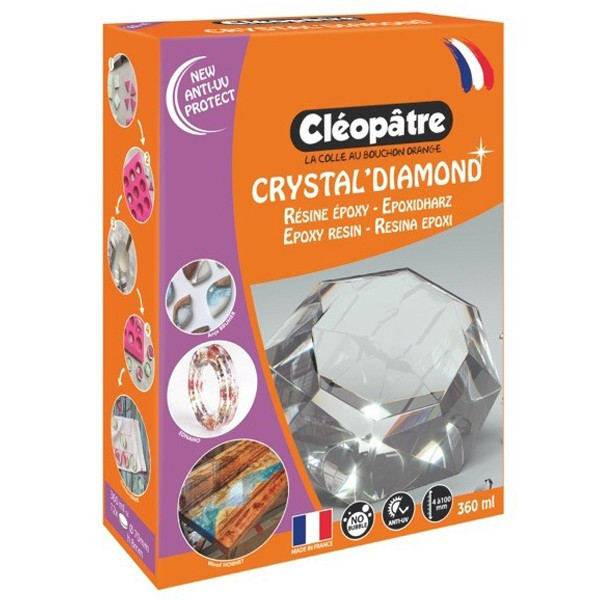 Résine d'époxy - Cléopâtre - Crystal'Diamond - Toutes surfaces - Kit complet