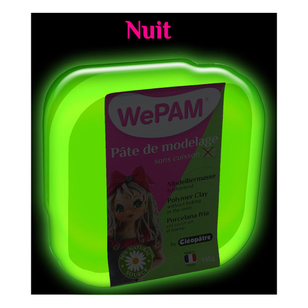 Pâte à modeler - Phosphorescente - Brille dans le noir - Cléopâtre - WePAM
