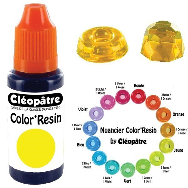 Colorant pour résine d'époxy - Jaune - Cléopâtre - Color'Resin - Tube 15g