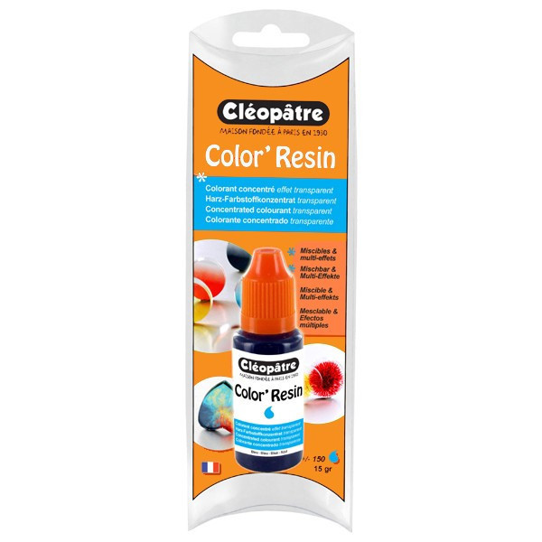 Colorant pour résine d'époxy - Bleu - Cléopâtre - Color'Resin - Tube 15g