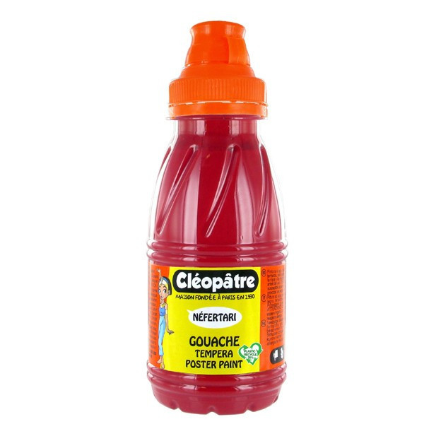 photo-Peinture gouache Néfertari - Rouge carmin - 250 ml - Cléopâtre