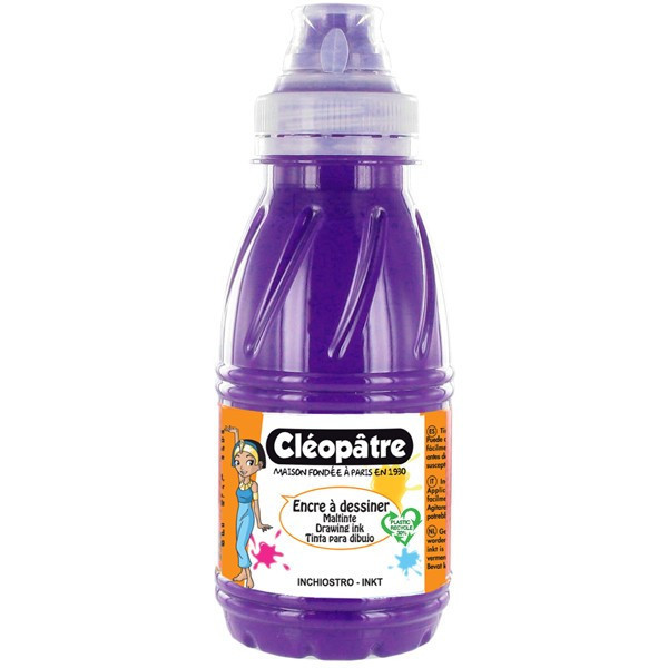 photo-Flacon encre à dessiner Cléopâtre 250 ml violet