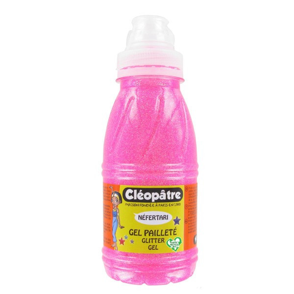 photo-Gel pailleté - Néfertari - Rose néon - Flacon de 250 ml - Cléopâtre