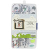 Yeux mobiles - Adhésif - Assortiment tailles, formes et couleurs - Boîte de 500