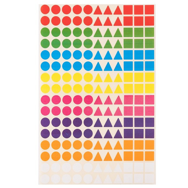 Gommettes - Enfant - Différentes formes et couleurs - Petite taille - Cléopâtre
