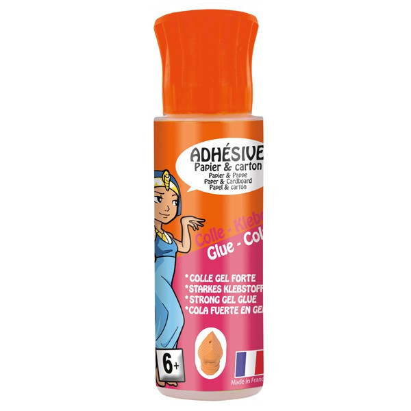 Colle adhésive - Transparente - Cléopâtre - Adhésive - Flacon de 25g avec embout
