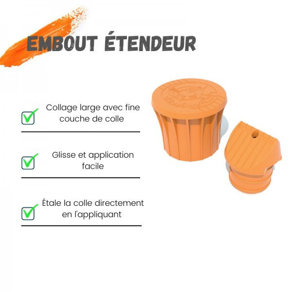 Colle adhésive - Transparente - Cléopâtre - Adhésive - Flacon de 25g avec embout