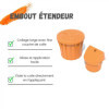 Colle adhésive - Transparente - Cléopâtre - Adhésive - Flacon de 25g avec embout