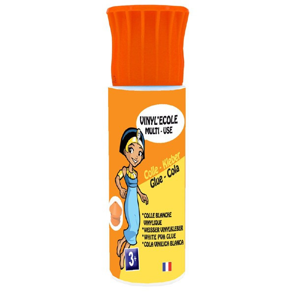 Colle vinylique blanche - Cléopâtre - Vinyl'école - Flacon de 25g avec embout