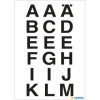 Lettres - Stickers - Autocollant - 20x20mm - Grand format - A à Z - Majuscules