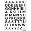 Lettres - Stickers - Autocollant - 10mm diamètre - A à Z - Majuscules