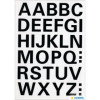 Lettres - Stickers - Autocollant - 15mm diamètre - A à Z - Majuscules