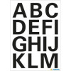 Lettres - Stickers - Autocollant - 25mm diamètre - A à Z - Majuscules - Grand format