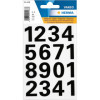 photo-Chiffres - Stickers - Autocollant - 25mm diamètre - 2 planches - 0 à 9