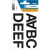 photo-Lettres - Stickers - Autocollant - 33mm diamètre - A à N - Majuscules - Très grande taille