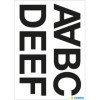 Lettres - Stickers - Autocollant - 33mm diamètre - A à N - Majuscules - Très grande taille