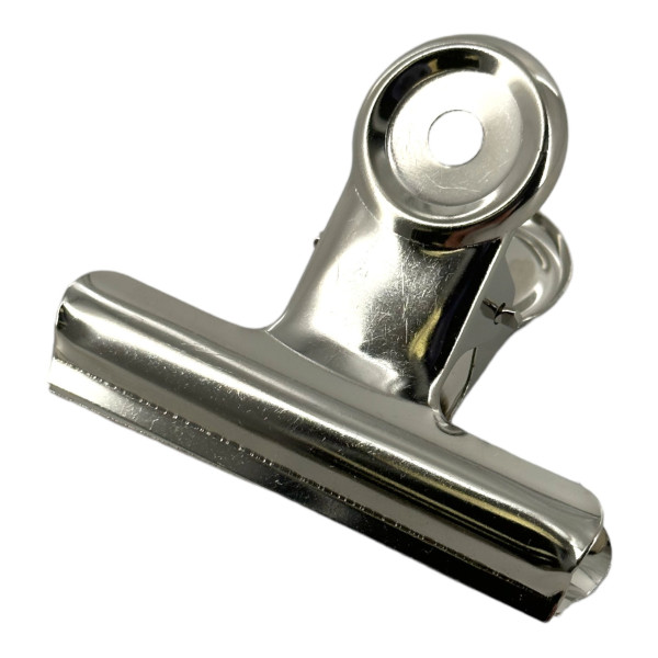 photo-Pinces à dessin - Métal - Chrome - Largeur 52mm - Boîte de 40 pièces