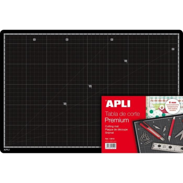 photo-Tapis de découpe - 450 x 300 x 5 mm - Premium - Apli