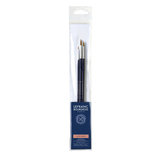 Pinceaux synthetiques pour peinture acrylique- Lefranc Bourgeois