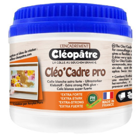 photo-Colle blanche extra forte - Pour encadrement - Cléopâtre - Pot de 500g
