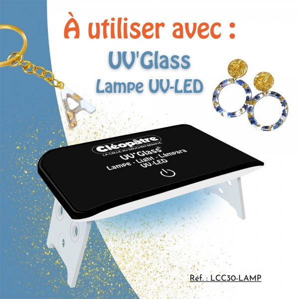 Flacon de résine - Prêt à l'emploi - Transparente - UV-LED - Flacon 25g - Cléopâtre