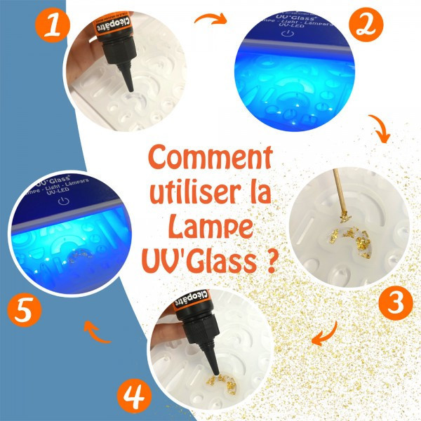 Lampe UV LED - Pour faire durcir la résine - Cléopâtre - UV'Glass - 24W