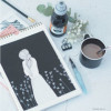 Encre de chine - Noir - Bidon de 1L - Cléopâtre