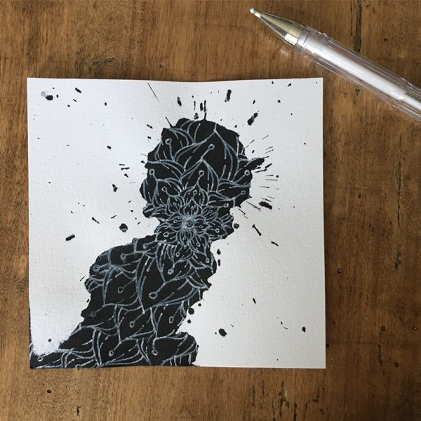 Encre de chine - Noir - Bidon de 1L - Cléopâtre