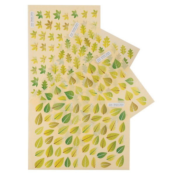 Gommettes - Feuilles d'arbre - Pour enfant - 960 stickers - Repositionnable - Cléopâtre