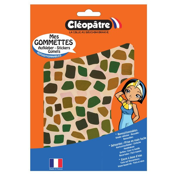 Gommettes - Mosaïques - Couleurs métallisées - Repositionnable - Cléopâtre