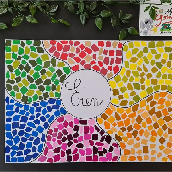 Gommettes - Mosaïques - Couleurs vives - Repositionnable - Cléopâtre