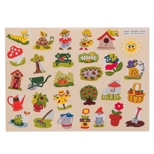 Gommettes - Jardin - Pour enfant - 360 stickers - Repositionnable - Cléopâtre