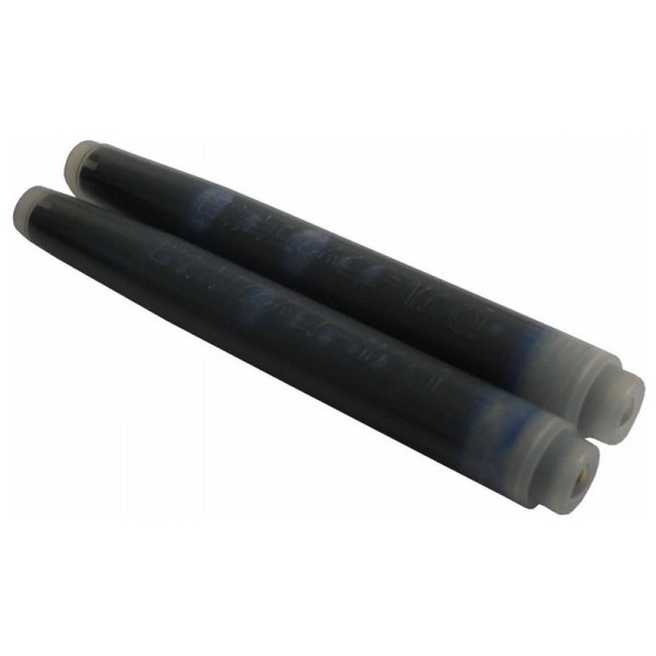 Cartouches - Encre Bleu Noire - Recharge - Pack de 2 - Calligraphie - Platinum