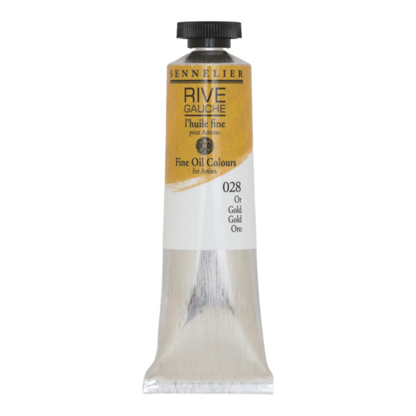 photo-Peinture à l'huile - Sennelier - Rive Gauche - Or - 028 - Tube de 40ml